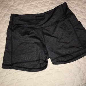High rise workout shorts